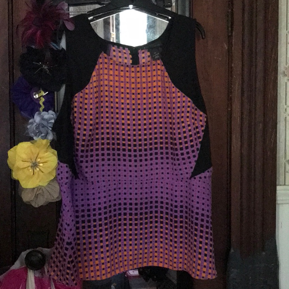 Lane Bryant Geometric Pattern blouse